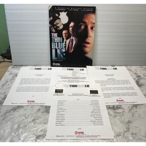 Showtime Movie Press Kit The Thin Blue Line 2000 Randy Quaid Paul Sorvino - Picture 11 of 11